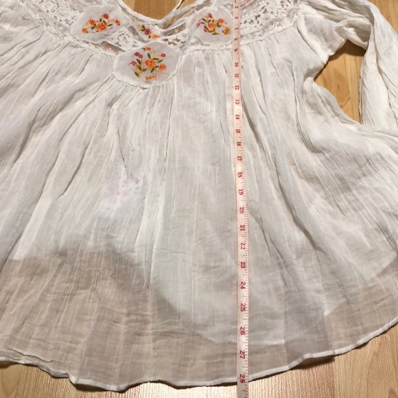 Free People Boho Secrete Garden Embroidered Top - Picture 6 of 6
